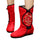 Peacock Vintage Beijing Cloth Shoes Embroidered Boots red - Mega Save Wholesale & Retail - 1