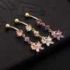 Butterfly Pendant Navel Ring Buckle Body Puncture   purple - Mega Save Wholesale & Retail - 4
