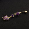 Butterfly Pendant Navel Ring Buckle Body Puncture   purple - Mega Save Wholesale & Retail - 3