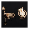 Zirconium Miss Shi earrings Micro Pave earrings plated 18K gold circle pendant earrings girlfriends jewelry KE648 - Mega Save Wholesale & Retail - 2