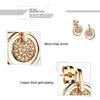 Zirconium Miss Shi earrings Micro Pave earrings plated 18K gold circle pendant earrings girlfriends jewelry KE648 - Mega Save Wholesale & Retail - 3