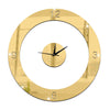 Home Decoration Wall Clock 3D Mirror Circle Sticking   golden - Mega Save Wholesale & Retail