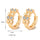 Love Heart Fake Gold Galvanized Zircon Earrings - Mega Save Wholesale & Retail - 4