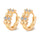 Love Heart Fake Gold Galvanized Zircon Earrings - Mega Save Wholesale & Retail - 1