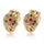 18K Gold Galvanized Zircon Earrings - Mega Save Wholesale & Retail - 1