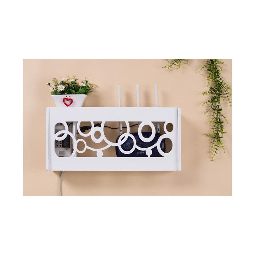 Flip WIFI Router Rack Creative Super Big Storage Rack Decoration Box Interlayer Wall Hanging - Mega Save Wholesale & Retail - 1