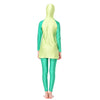 Muslim Swimwear Swimsuit Bathing Suit hw10g   green   XS - Mega Save Wholesale & Retail - 3