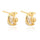 Moon Star Zircon Ear Studs    white - Mega Save Wholesale & Retail - 1