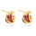Moon Star Zircon Ear Studs    red - Mega Save Wholesale & Retail - 1