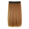 Real Hair Extension Corn Hot 5 Cards Light Brown Wig