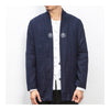 Man Chinese Style Man Wind Coat Flax   navy   M - Mega Save Wholesale & Retail - 1