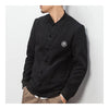 Embroidery Plate Button Baseball Coat Jacket   black   M - Mega Save Wholesale & Retail - 2