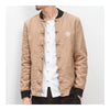 Embroidery Plate Button Baseball Coat Jacket  khaki   M - Mega Save Wholesale & Retail - 2