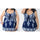 Fat Large Swimsuit Swimwear Bathing Suit Printing Skirt Type  navy - Mega Save Wholesale & Retail - 3