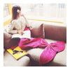 Mermaid Tail Sofa Thick Blanket Throw Woolen Blending Gift   purplish red    child - Mega Save Wholesale & Retail - 2