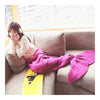 Mermaid Tail Sofa Thick Blanket Throw Woolen Blending Gift   purplish red    child - Mega Save Wholesale & Retail - 3