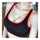 Dry Fast Woman Shockproof Running Vest Wireless Yoga Bra   black   S
