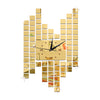 Living Room Decoration Wall Clock Mosaik Creative DIY   golden