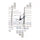 Living Room Decoration Wall Clock Mosaik Creative DIY    silver - Mega Save Wholesale & Retail