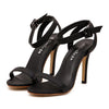 Peep-toe Open Toe Sandals Women Shoes  black  35 - Mega Save Wholesale & Retail