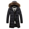 Long Down Coat Man Middle Old Age  black   L - Mega Save Wholesale & Retail - 1