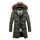 Long Down Coat Man Middle Old Age   army green   L - Mega Save Wholesale & Retail - 1