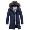 Long Down Coat Man Middle Old Age   blue   L - Mega Save Wholesale & Retail - 1