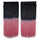 Dyed Long Straight Hair Extension Gradient Ramp Wig    black to pink