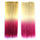 Wig Dyed Gradient Ramp Hair Extension   beige to rose red - Mega Save Wholesale & Retail