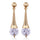 Boutique Zircon Ear Studs   gold plated white zircon - Mega Save Wholesale & Retail - 1