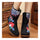 Vintage Beijing Cloth Shoes Embroidered Boots black - Mega Save Wholesale & Retail - 3