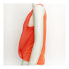 Solid Color V-necked Chiffon Splicing Vest  white   S - Mega Save Wholesale & Retail - 3