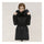 Hooded Middle Long Racoon Down Coat Woman Slim Warm   black   S - Mega Save Wholesale & Retail - 2