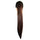 Claw Clip Long Straight Horsetail Wig dark brown