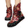 Vintage Beijing Cloth Shoes Embroidered Boots claret - Mega Save Wholesale & Retail - 1
