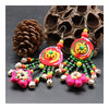 Manual Cloth National Style Long Earrings Creative Costume Flower Tassel - Mega Save Wholesale & Retail - 1