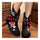 Vintage Beijing Cloth Shoes Embroidered Boots black - Mega Save Wholesale & Retail - 2
