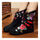 Vintage Beijing Cloth Shoes Embroidered Boots black - Mega Save Wholesale & Retail - 3