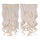 Long Curled Hair Extension 5 Cards Wig   high temperature silk60# golden white - Mega Save Wholesale & Retail