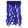 Long Curled Hair Extension 5 Cards Wig   Blue - Mega Save Wholesale & Retail