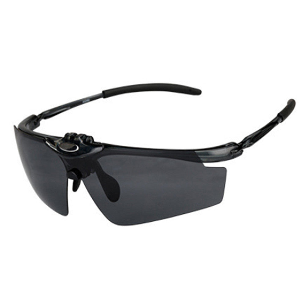 Riding Glasses Sports Driving Windproof XQ-382     black bright - Mega Save Wholesale & Retail - 1