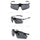 Riding Glasses Sports Driving Windproof XQ-382    transparent grey - Mega Save Wholesale & Retail - 2
