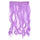 Long Curled Hair Extension 5 Cards Wig   Light Purple - Mega Save Wholesale & Retail
