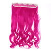 Long Curled Hair Extension 5 Cards Wig   Rose Pink - Mega Save Wholesale & Retail