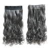 Long Curled Hair Extension 5 Cards Wig   dark granny grey - Mega Save Wholesale & Retail