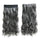 Long Curled Hair Extension 5 Cards Wig   dark granny grey - Mega Save Wholesale & Retail