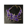 European Big Brand Exaggerated Ornament Flower Zircon Clavicle Necklace Woman Necklace    black - Mega Save Wholesale & Retail - 3