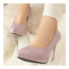 Women Work Shoes Pointed Thin High Heel Night Club  purple - Mega Save Wholesale & Retail - 2