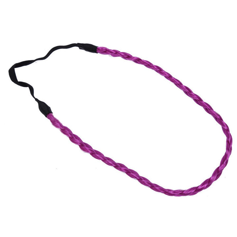 Bohemian Braid Hair Band Wig  purple - Mega Save Wholesale & Retail