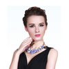 European Big Brand Exaggerated String Weaved Crystal Flower Necklace Short Clavicle Necklace Foreign Trade Ornament   black - Mega Save Wholesale & Retail - 4